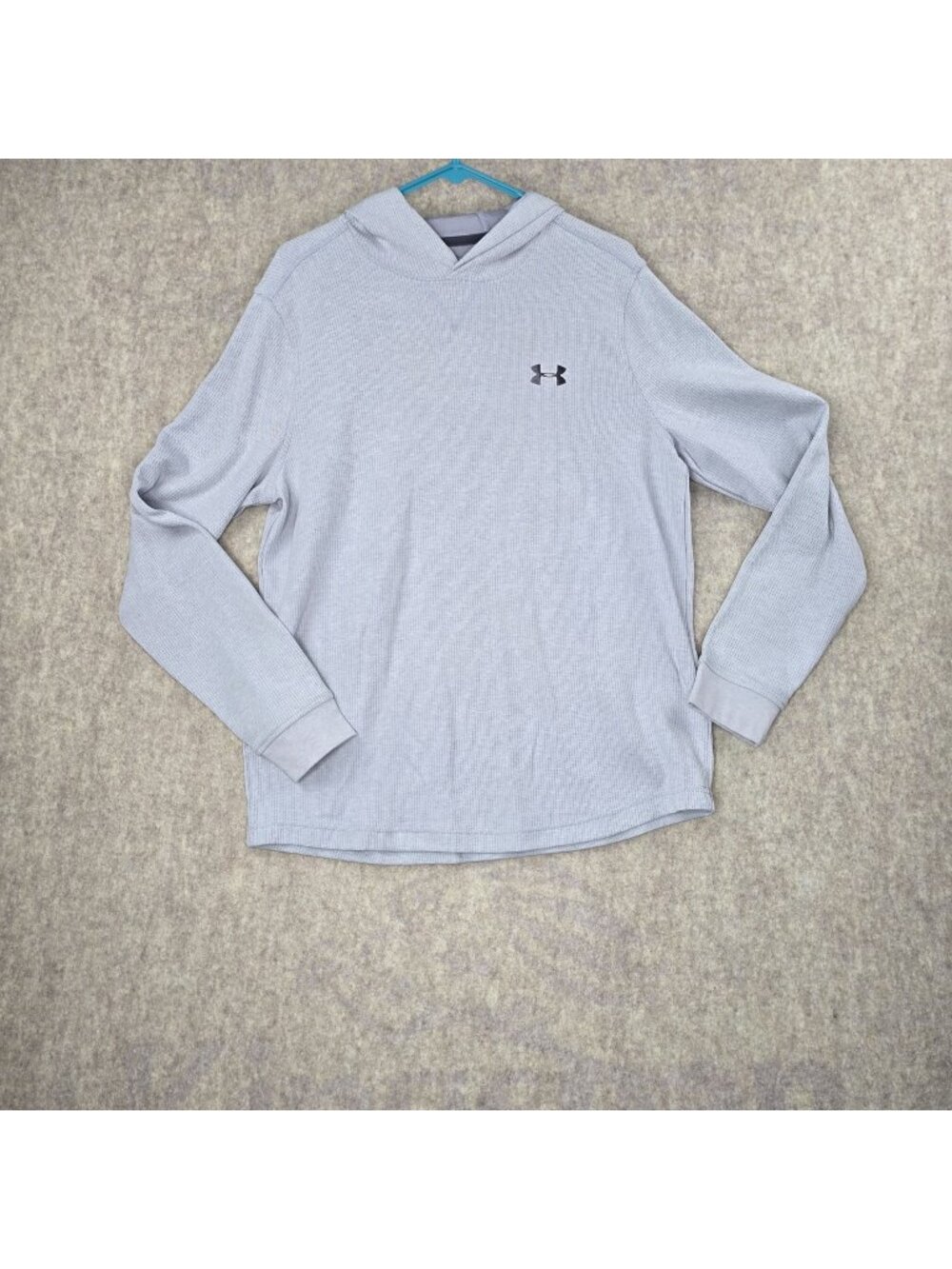 Under Armour Mens ColdGear Gray Long Sleeve Mesh Hoodie Size M